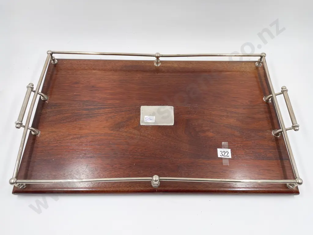 Mahogany Drinks Tray Image 1++