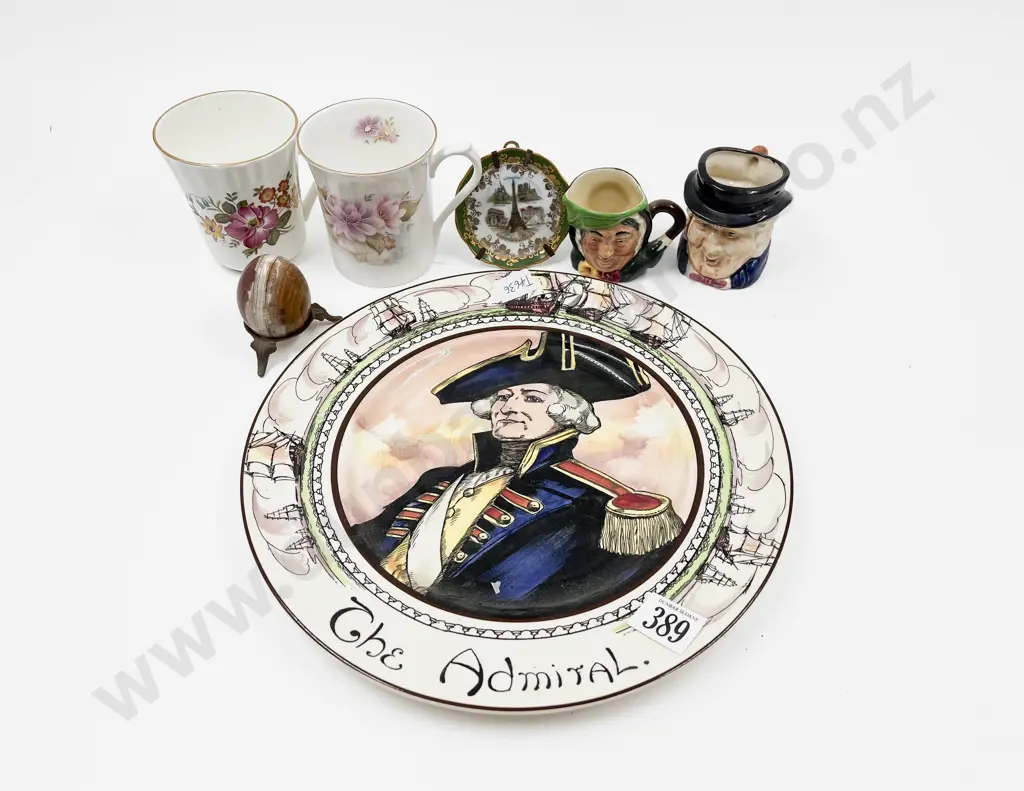 RD Plate " The Admiral" and assorted China Image 1++