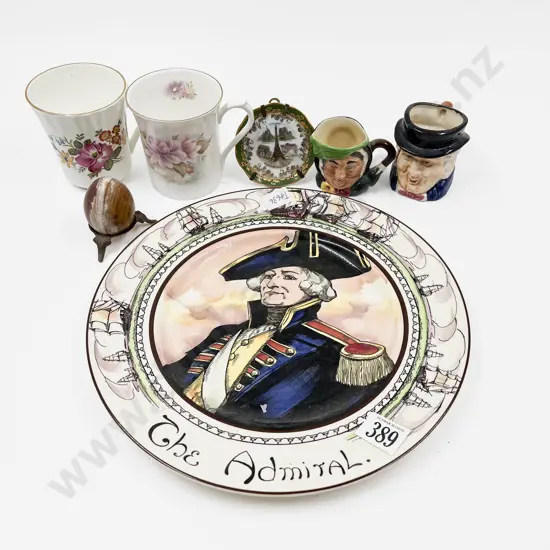 RD Plate " The Admiral" and assorted China