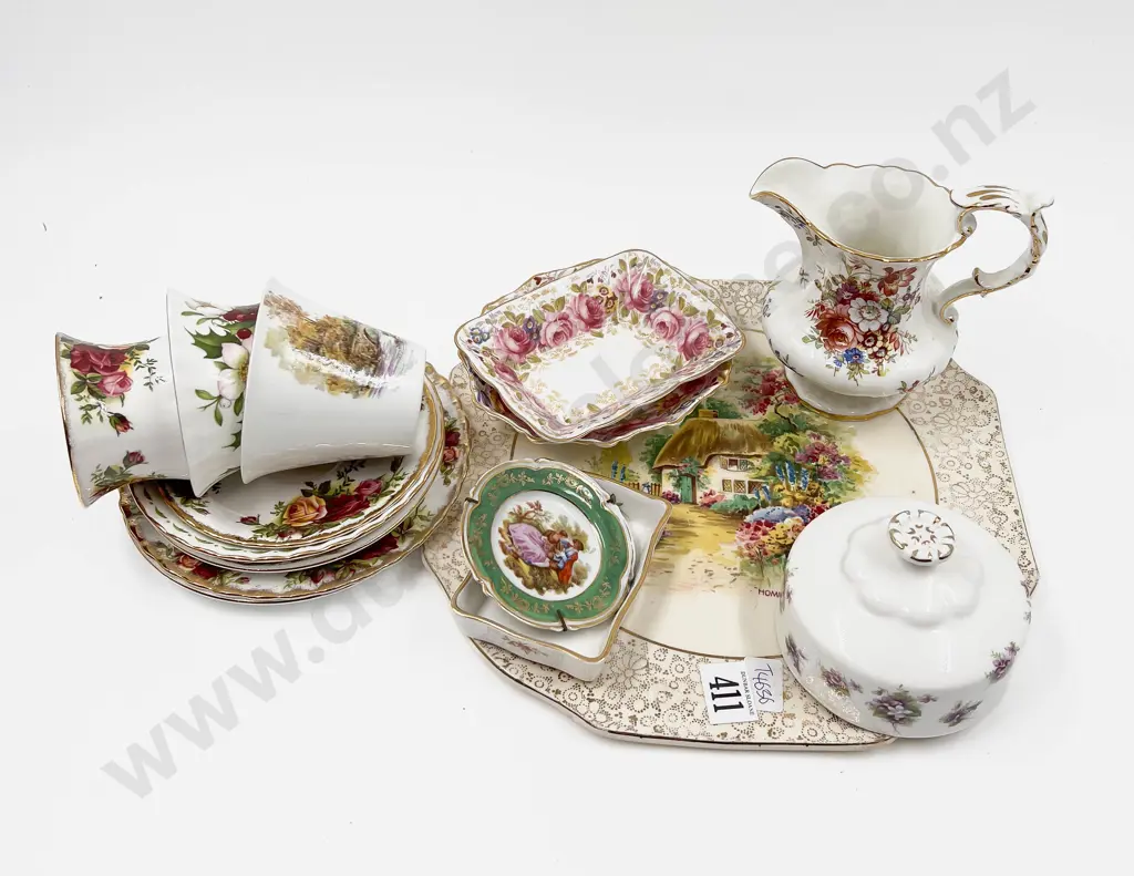 Qty of Assorted Fancy China Including Royal Albert and Limoges Image 1++