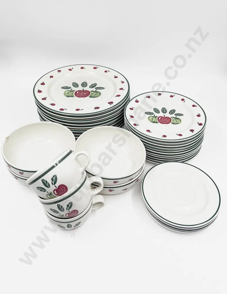 Modern Part Dinner Set "Fancy Fruit" Pattern by Nancy Calhoun Image 1++