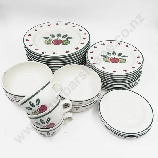 Modern Part Dinner Set "Fancy Fruit" Pattern by Nancy Calhoun
