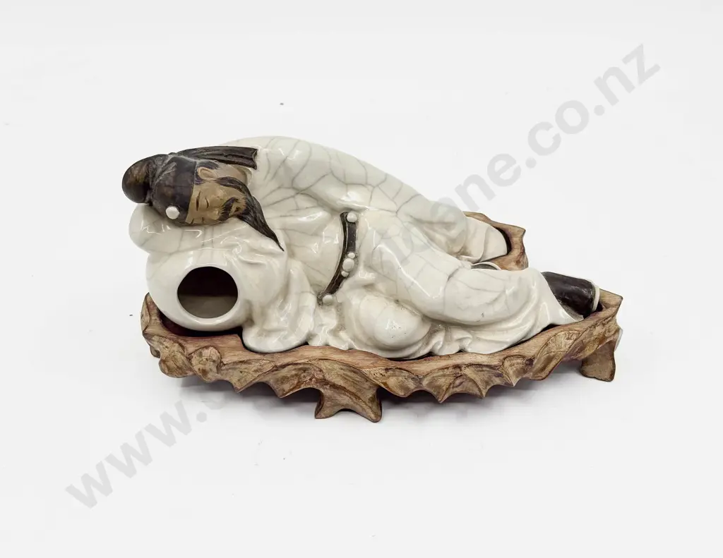 Chinese Pottery Figure of Sleeping Man Image 1++