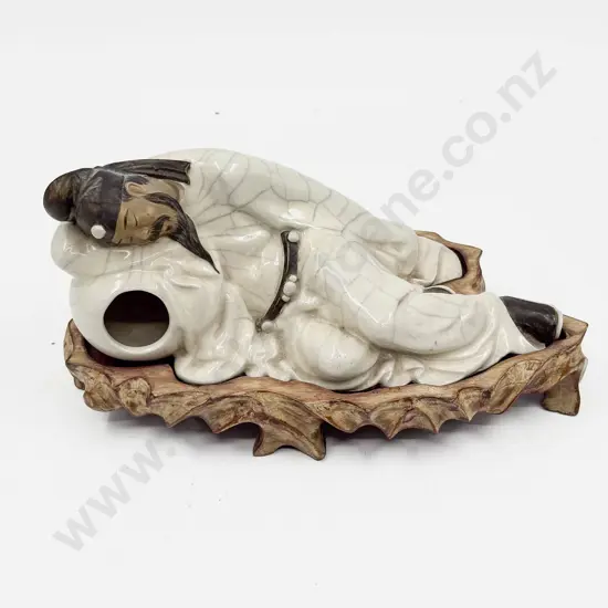 Chinese Pottery Figure of Sleeping Man