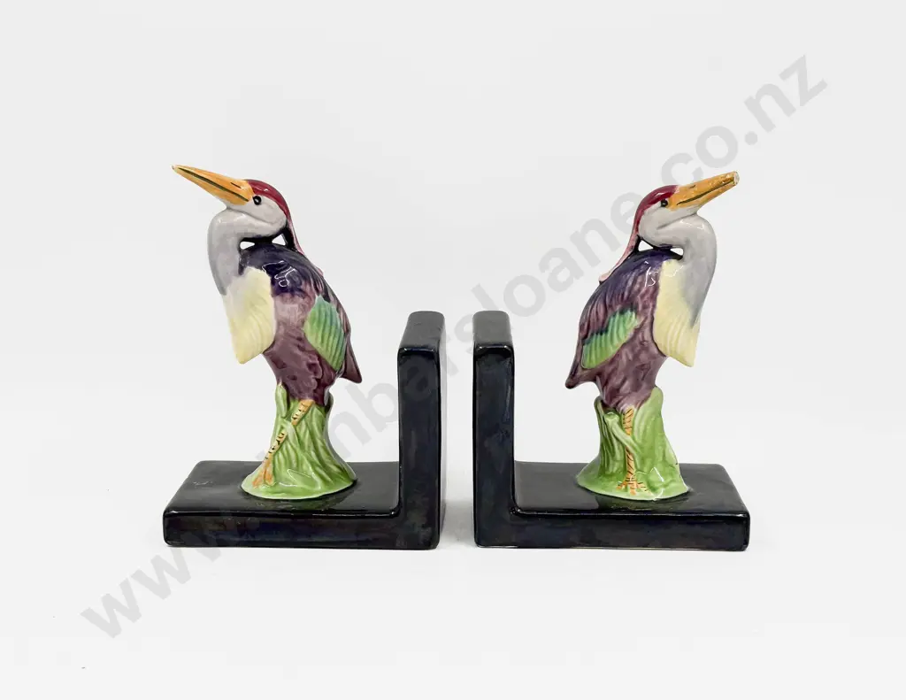 Pair of Bird Figure Bookends (faults) Image 1++