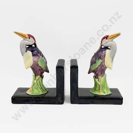 Pair of Bird Figure Bookends (faults)