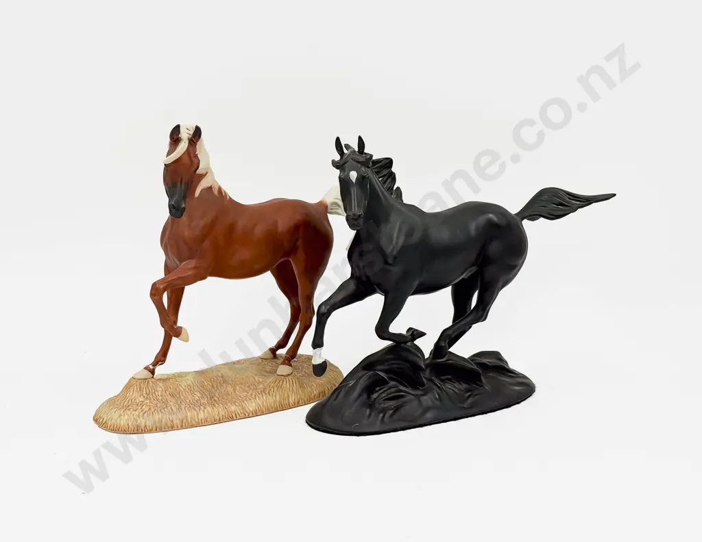 Two Franklin Mint Horse Ornaments Image 1++