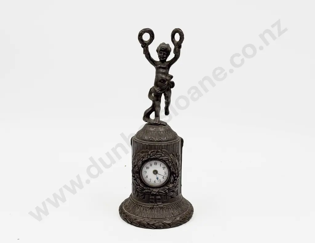 Decorative Figural S/P Desk Clock Image 1++