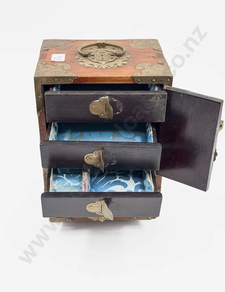 Chinese Chest Form Multi Drawer Jewellery Box (faults) Image 1++