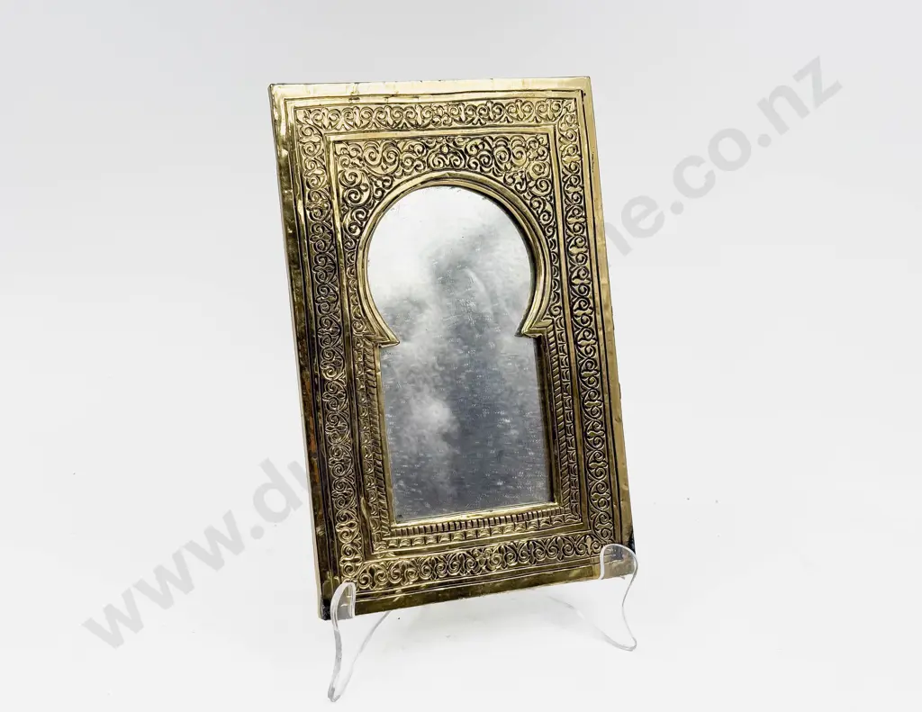 Small Brass Framed Mirror Image 1++