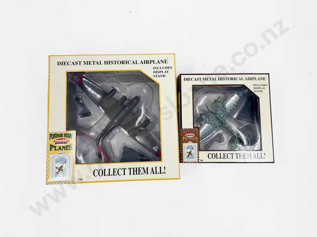 Two  Boxed Model Power 'Postage Stamp' Planes Image 1++