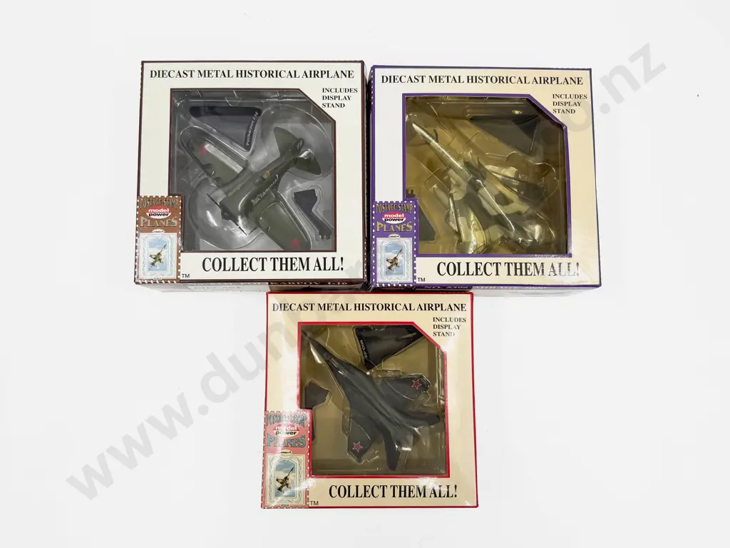 Three Boxed Model Power 'Postage Stamp' Planes Image 1++