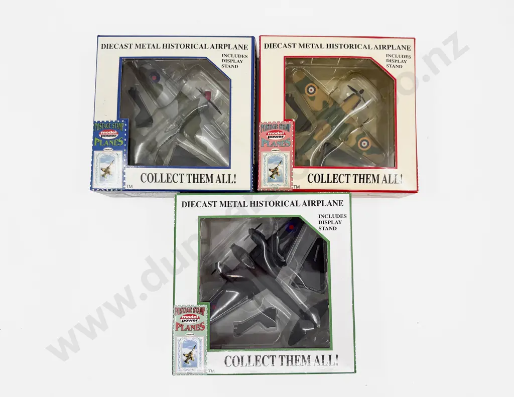 Three Boxed Model Power 'Postage Stamp' Planes Image 1++