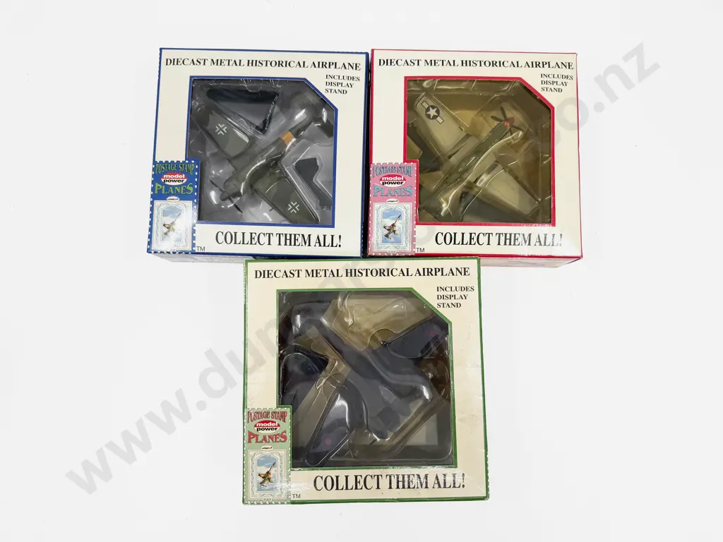 Three Boxed Model Power 'Postage Stamp' Planes Image 1++