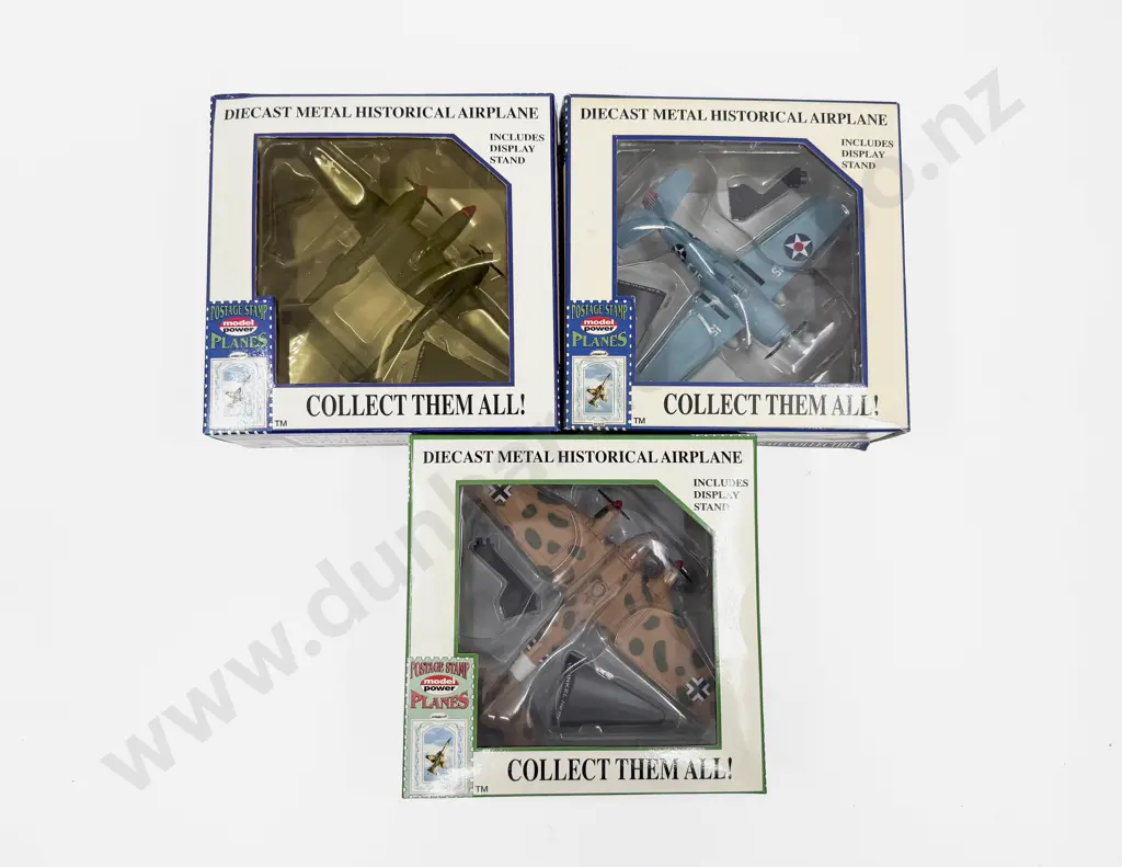 Three Boxed Model Power 'Postage Stamp' Planes Image 1++