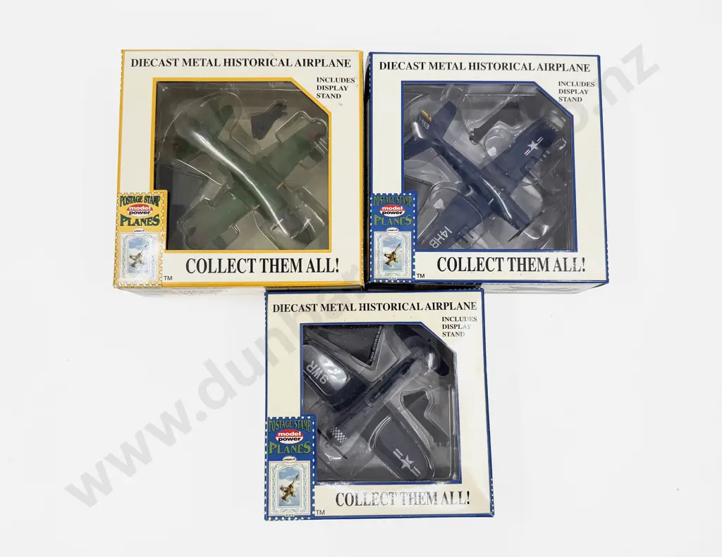 Three Boxed Model Power 'Postage Stamp' Planes Image 1++
