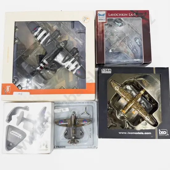 Various Manufacture Five Fighter Jet and Plane Models