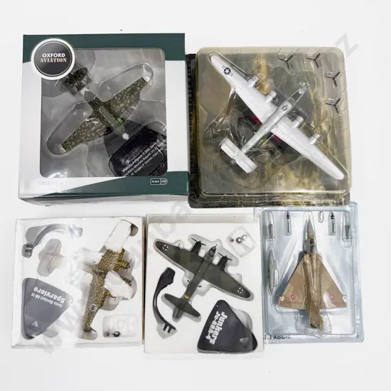 Various Manufacture Five Fighter Jet and Plane Models