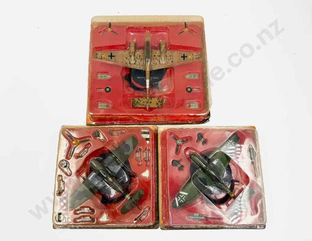 Three Various Manufacture Fighter Plane Models Image 1++