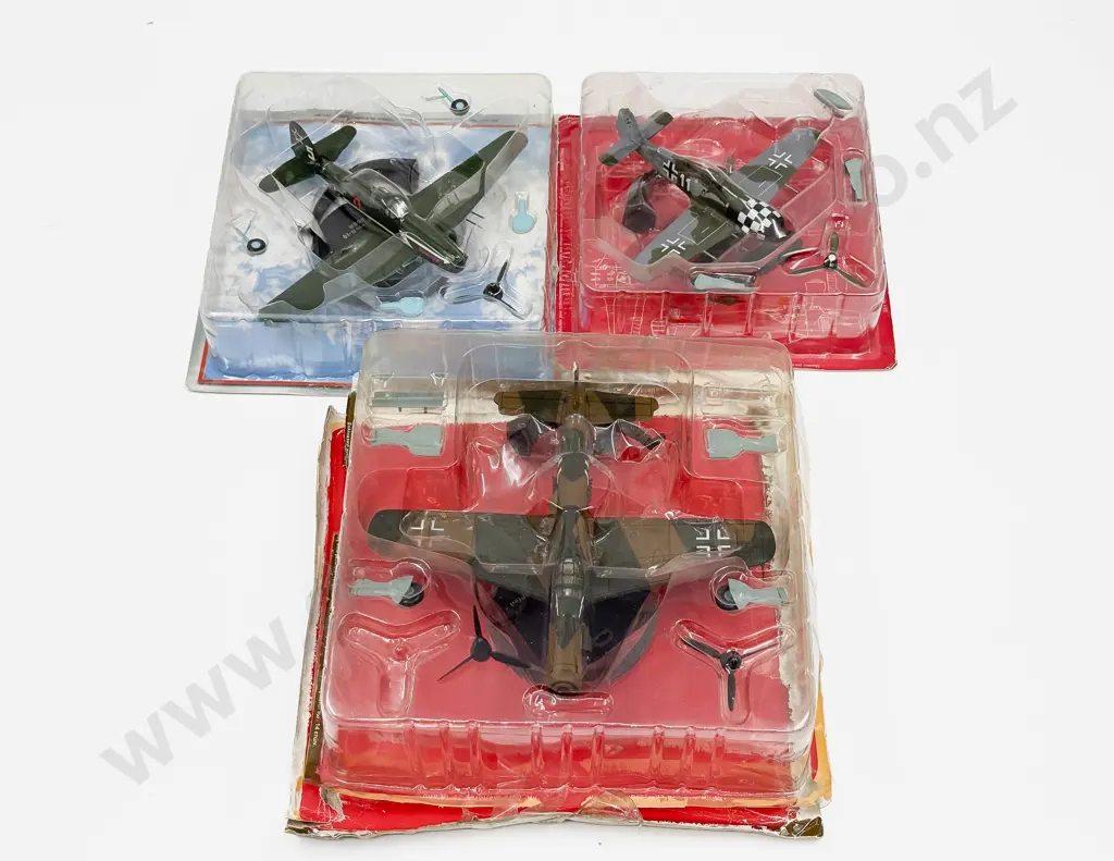 Three Various Manufacture Fighter Plane Models Image 1++