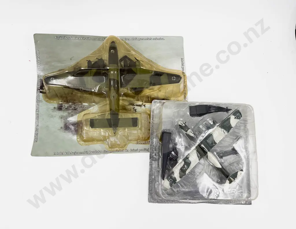 Two Amer Com Collection WWII German Fighter Plane Models Blohm und Voss & Junkers Image 1++