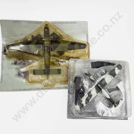 Two Amer Com Collection WWII German Fighter Plane Models Blohm und Voss & Junkers