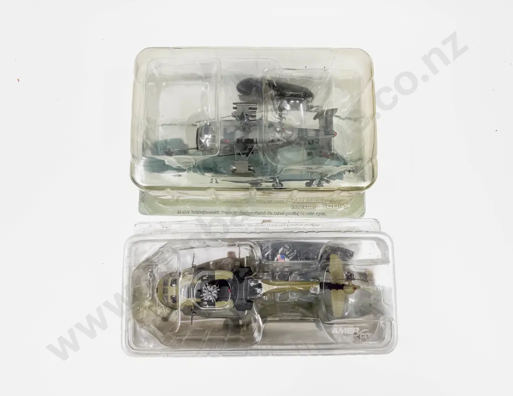 Two Amer Com Collection Post-War Helicopter Models USA Blackhawk & Russia Kamov Image 1++