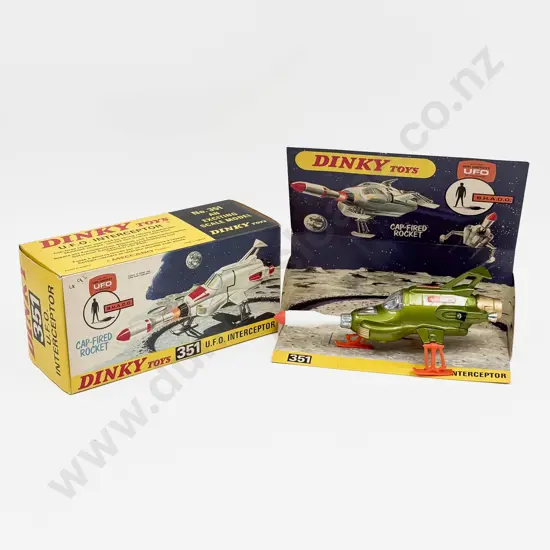 Dinky 351 UFO Interceptor SHADO with interior packaging and Instructions