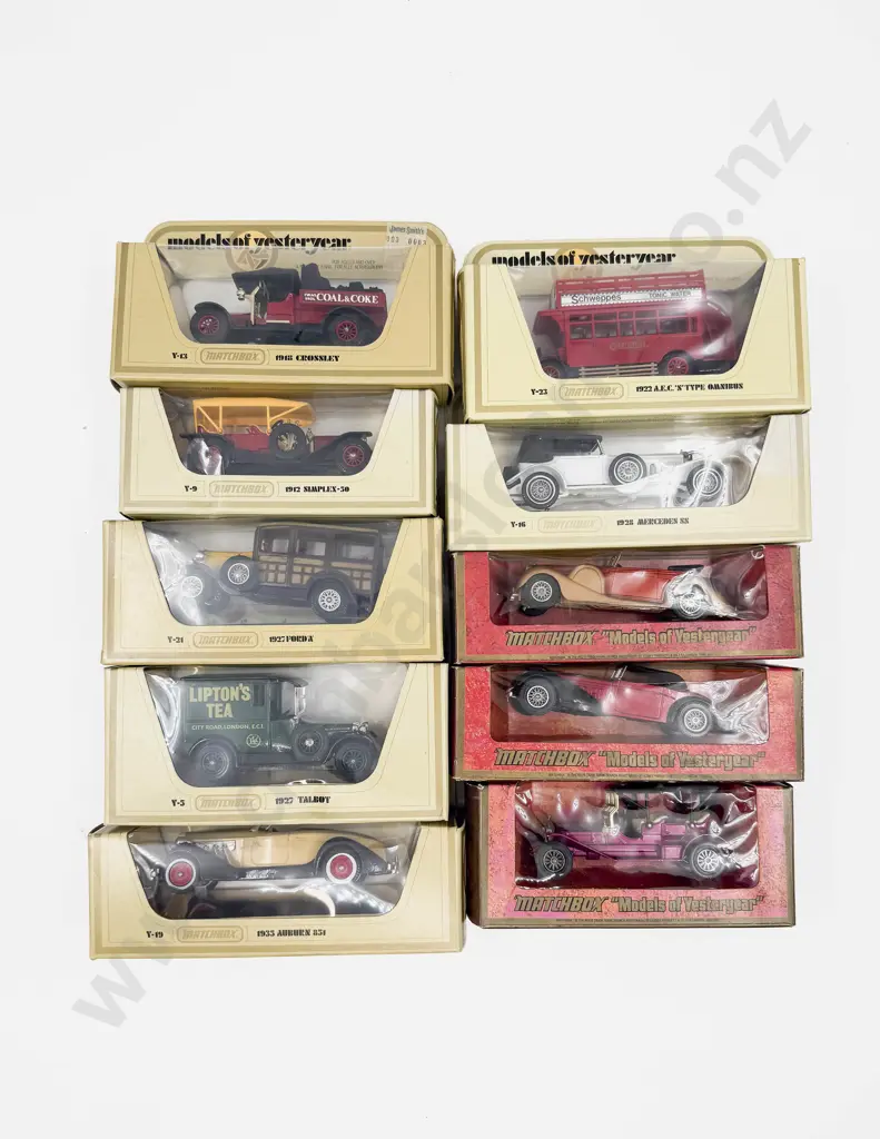Ten Assorted Matchbox Models of Yesteryear Models Image 1++