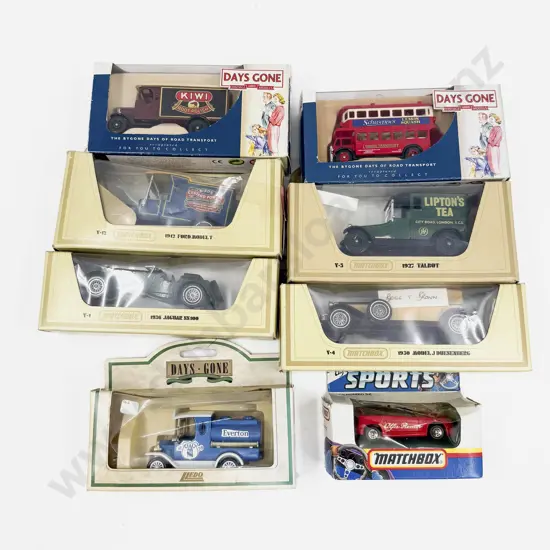 Eight Boxed Matchbox Lledo and Other Various Diecast Models