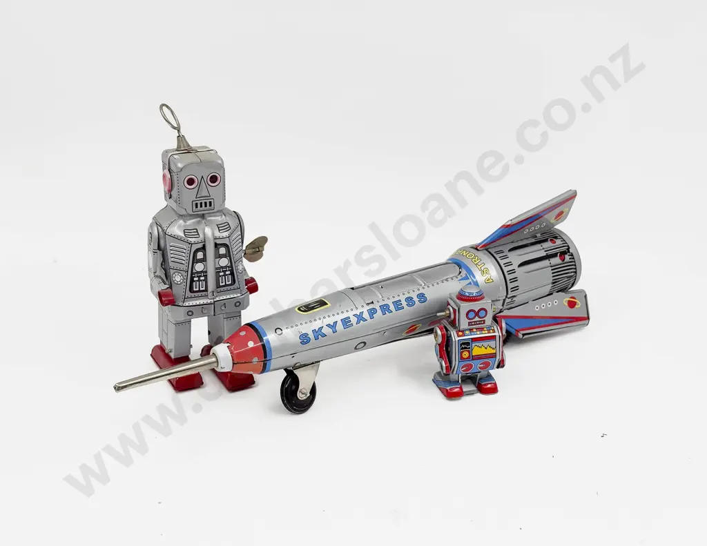 Made in China MS378 Friction Drive Rocket and MS403 MS235 Clockwork Robots Image 1++