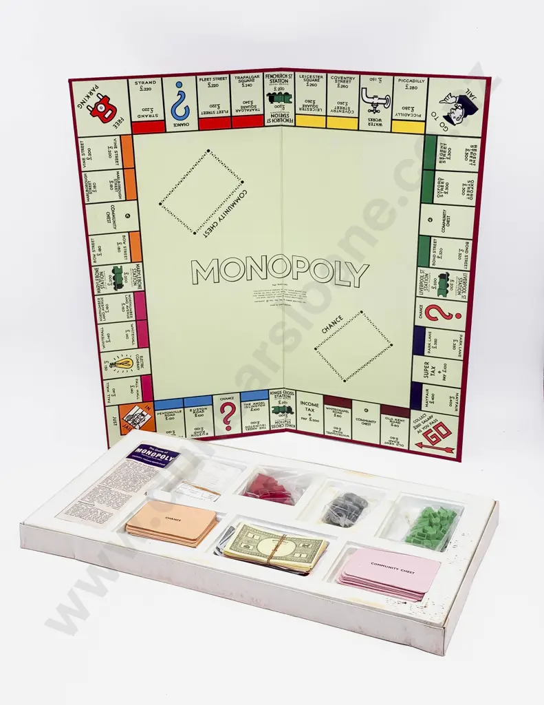 Vintage Boxed British Pounds Monopoly Board Game Image 1++