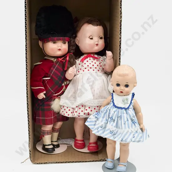 Two Roddy and Ideal Hard Plastic Character Dolls