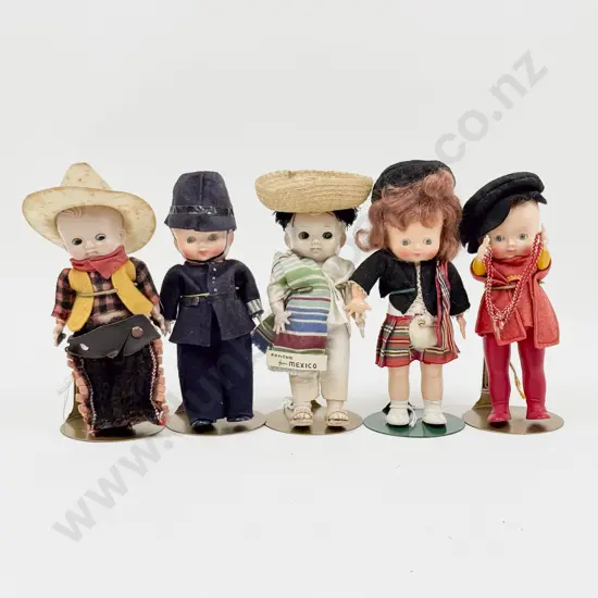 Pedigree All Hard Plastic Character Doll x5 7cm with original outfits