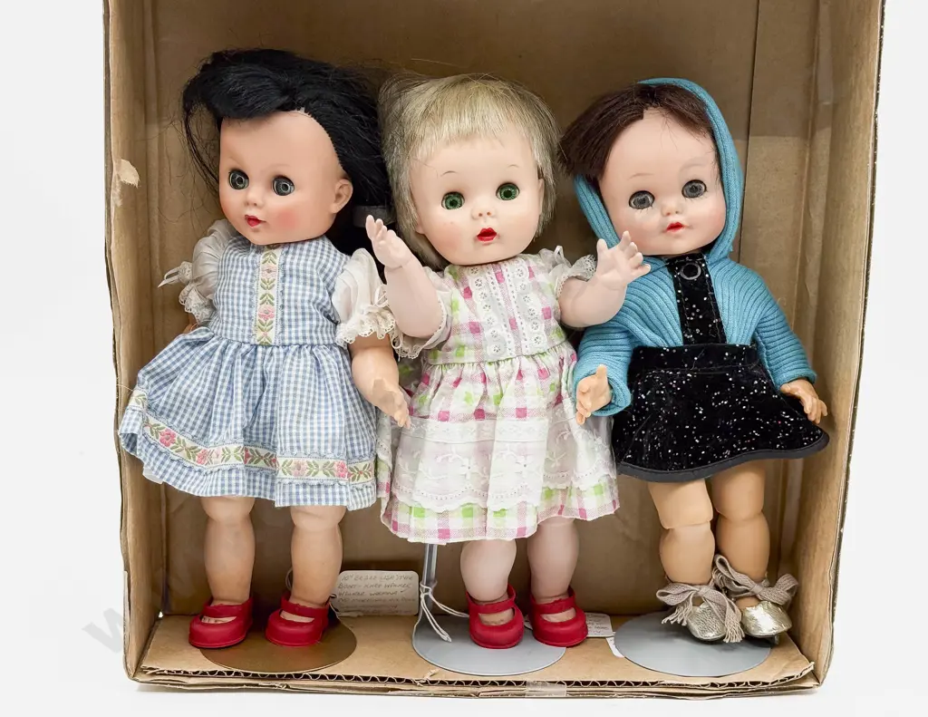 Three Eegee Hard Plastic/Vinyl Character Dolls Image 1++
