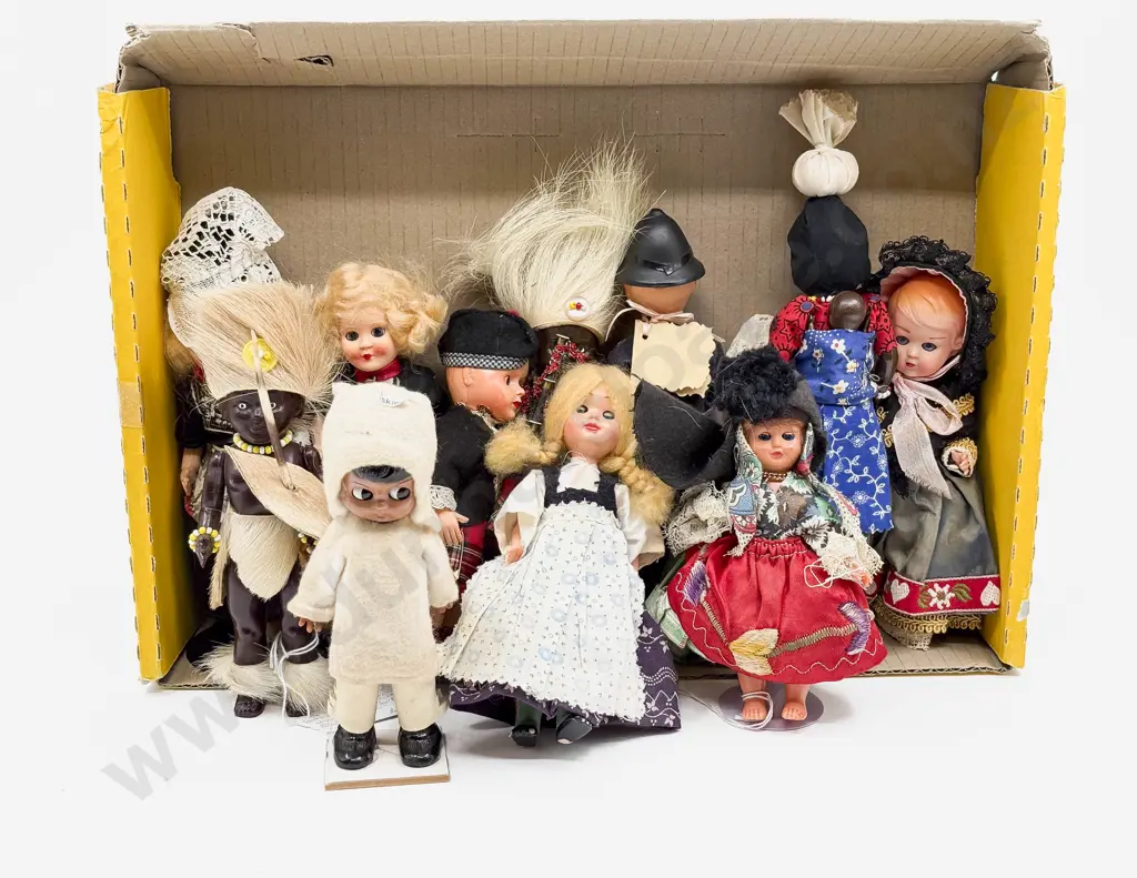 Collection Vintage Hard Plastic National Costume Dolls Image 1++