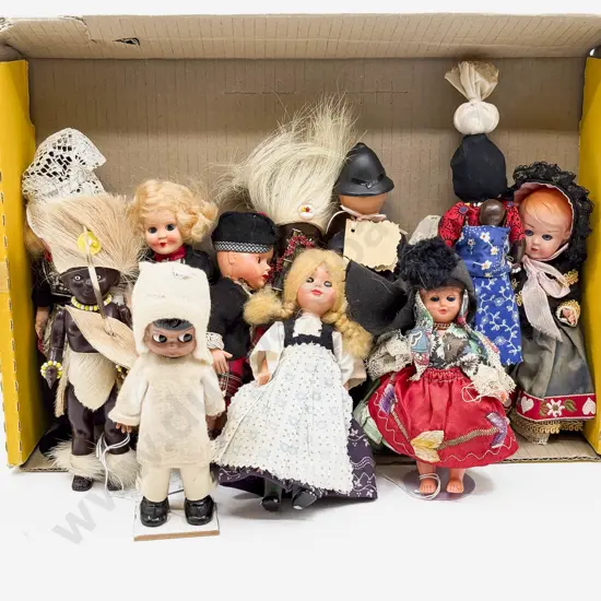 Collection Vintage Hard Plastic National Costume Dolls