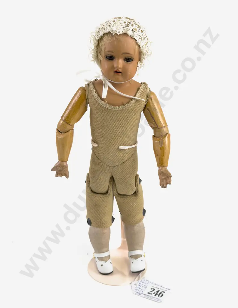 K * R 255 Turtle Mark Celluloid Shoulder Plate Doll Image 1++