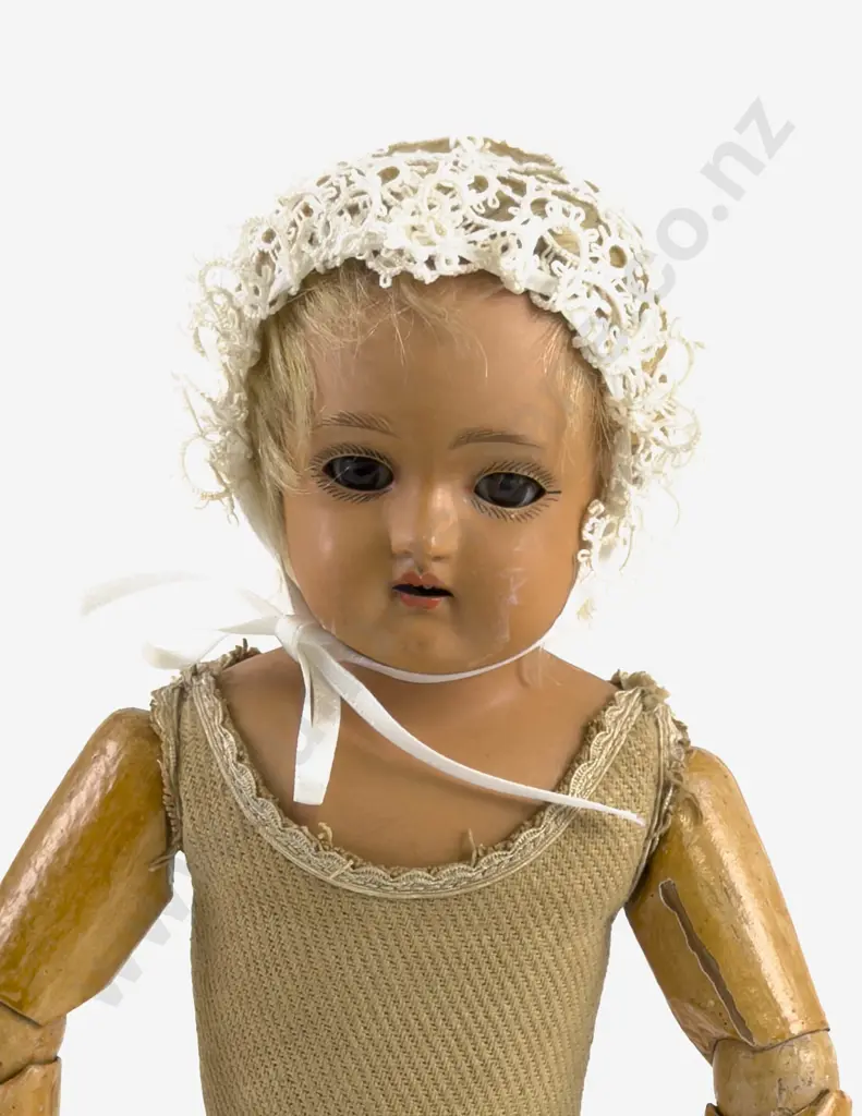K * R 255 Turtle Mark Celluloid Shoulder Plate Doll Image 1++