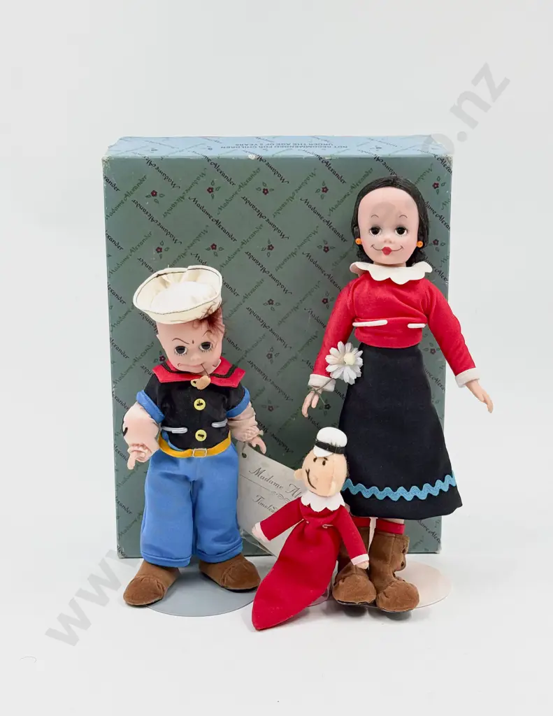 Boxed Madame Alexander Popeye Olive Oyl & Sweetpea FAO Schwarz Set Image 1++