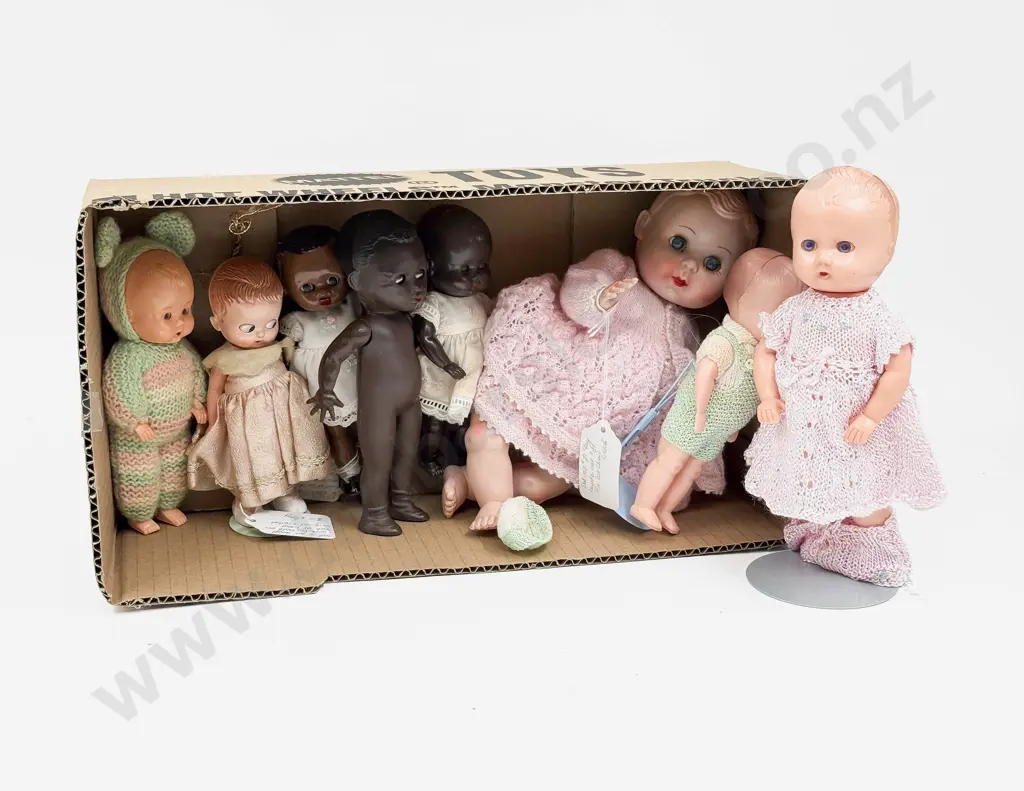 Eight Pedigree - Rosebud and Type Hard Plastic Character Dolls Image 1++