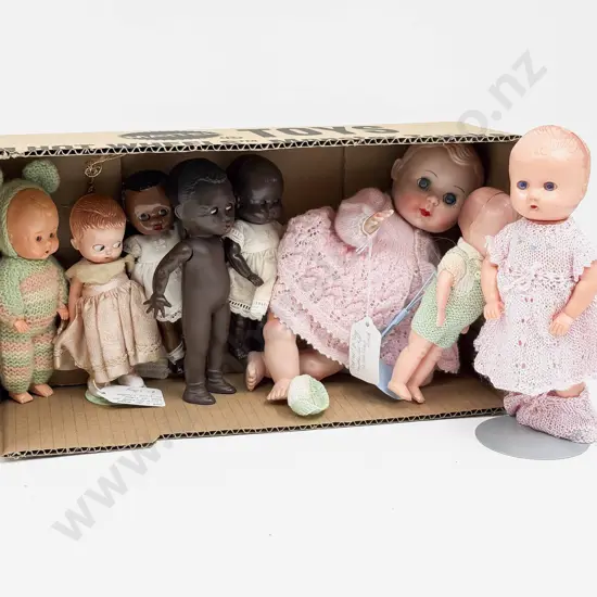 Eight Pedigree - Rosebud and Type Hard Plastic Character Dolls
