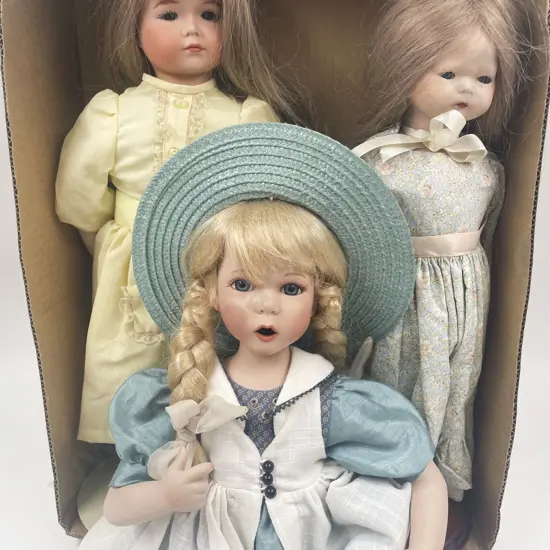 Three New Bisque Dolls
