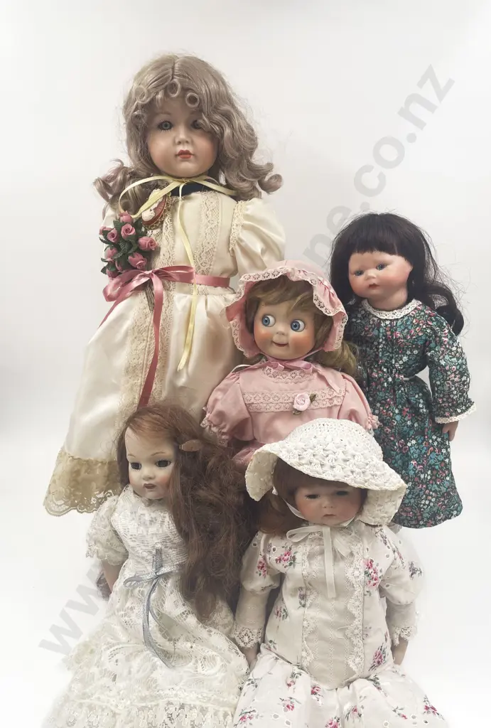 Five New Bisque Dolls Image 1++