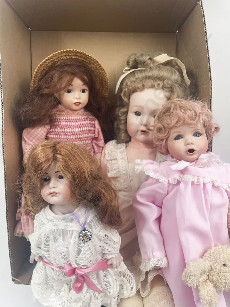 Four New Bisque Dolls Image 1++