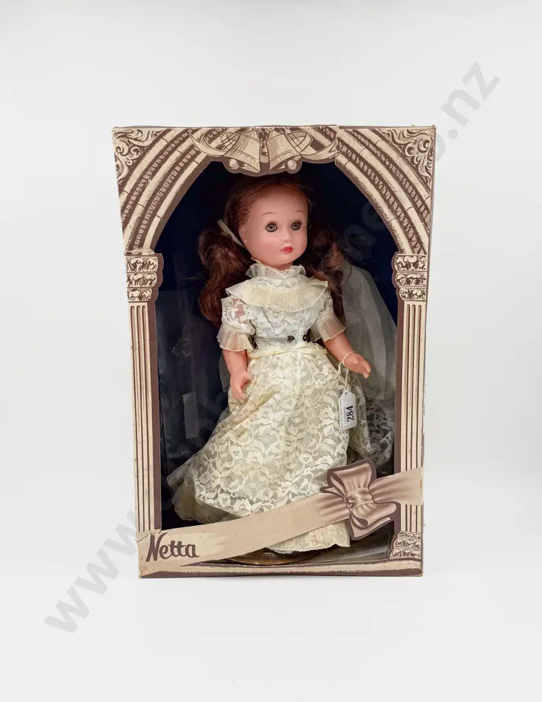 Vintage Netta All Vinyl Bride Doll Made in South Australia 42cm with Ally Doll & Accessories Image 1++