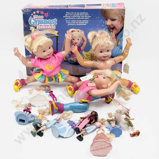 ToyBiz Star Gymnast Jamie Dolls and Qty McDonalds Barbie Dolls