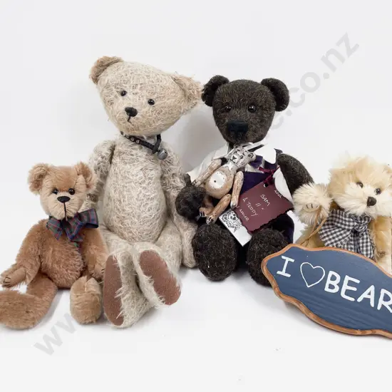 Four Craft Teddy Bears
