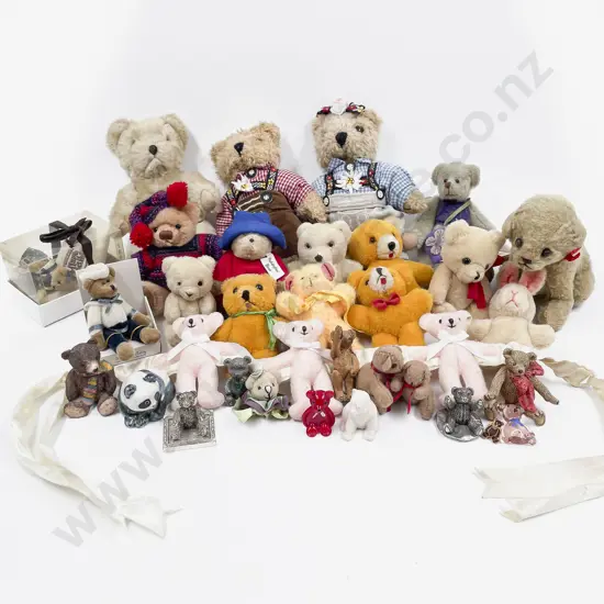 Assorted Teddy Bears and Collectables