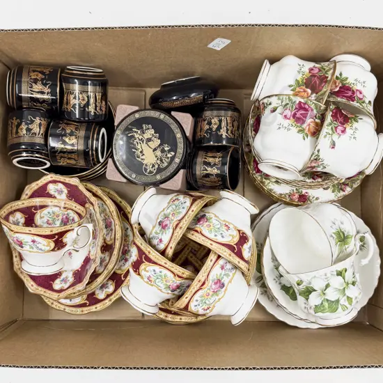 Box of Mainly Royal Albert Fancy Tea China